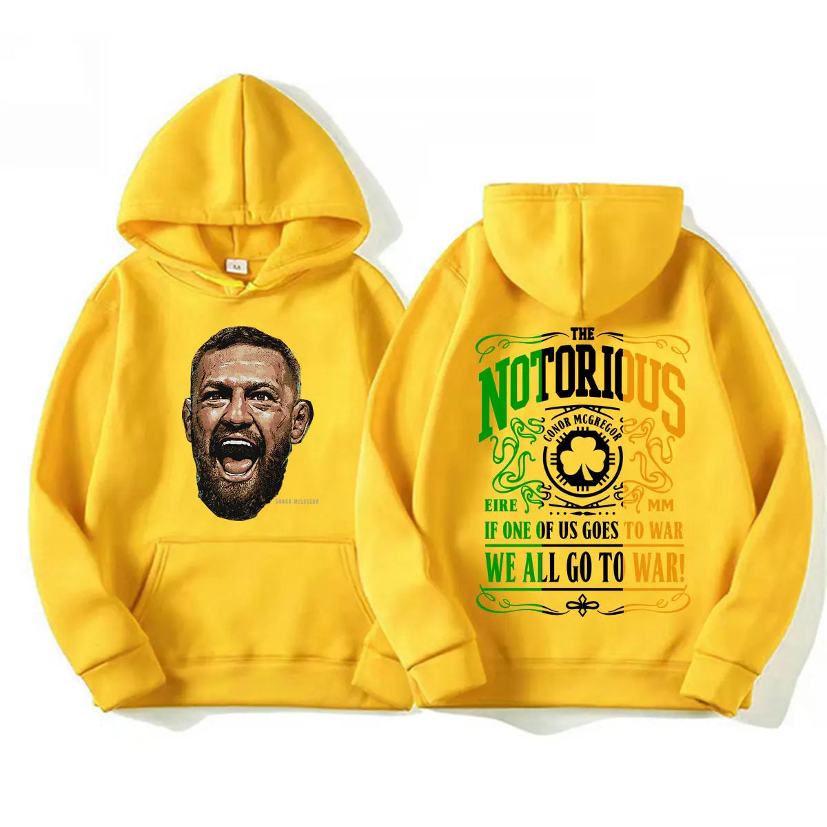 The Notorious Conor Mcgregor Graphic Sweatshirts Men's Clothes Fashion Gothic Classic Hoodies Casual Fleece Oversized Pullovers