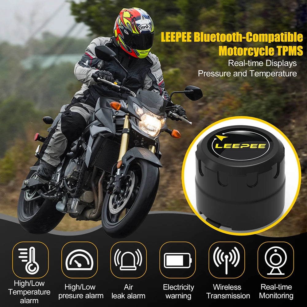 Bluetooth-Compatible 4.0 5.0 Android/IOS General Auto Security Alarm Tire Pressure Sensor Monitor System