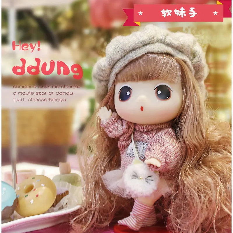 Genuine Ddung Dress Up Doll Collection 18cm Cute Joint Doll Fashion Toys Collect Model Ornament Girl'S Birthday New Year Gift