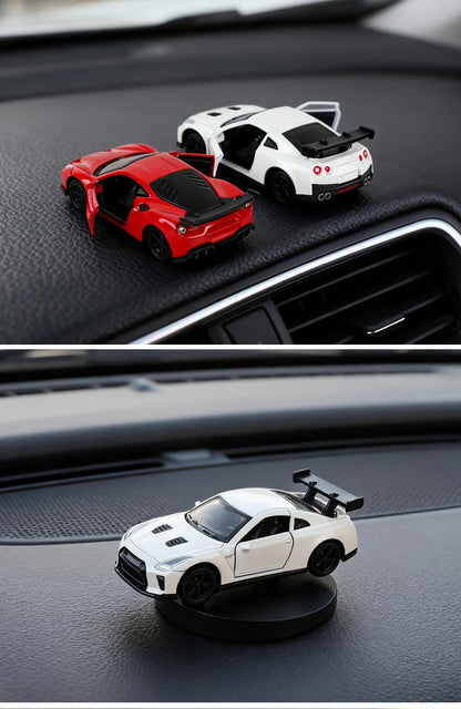 Car Individuality Center Console Decoration Sports Car Drift Rotating Car Decor Auto DashboardTurning Racing Model Decoration