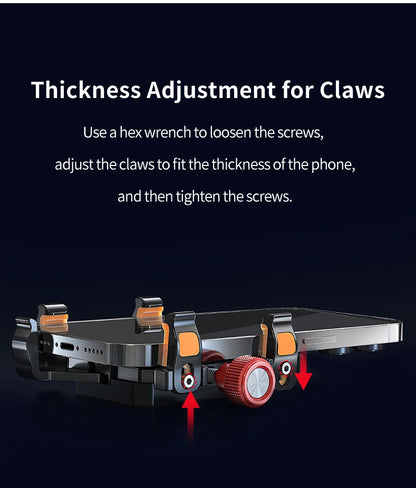 Apex Rush Car Phone Holders  360°Adjustable Metal Five-Claw Phone Clamp Military-Grade Strongest Suction Car Mount