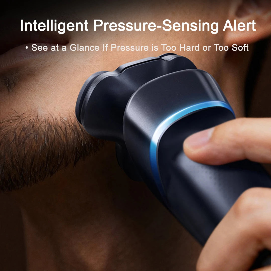 MIJIA Electric Shaver Pro – Dual Ring Lock,360° Floating Head,Smart Color Display,IPX8 Wet & Dry,USB-C,Long Battery Razor