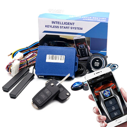 Universal central locking Car start stop button alarm with remote starter Automotive start stop system For Golf/Passat/Chevrolet