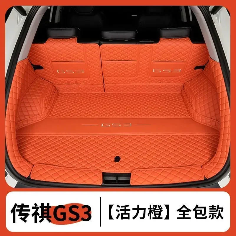 For GAC EMZOOM GS3 2023 2024 Car Boot Mat Rear Trunk Liner Cargo Leather Floor Carpet Tray Protector Accessories Mats