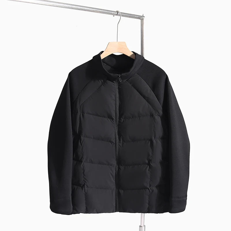 High-quality, Fashionable, Cool, Versatile, Trendy Casual Men's Clothing, Warm Stand-up Collar Short Down Jacket