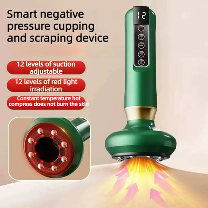 12 Speed Electric Suction Cup Massager, Scraping Suction Cup, Anti Orange Peel Tissue, Beauty, Scraping, Hot Compress, Slimming