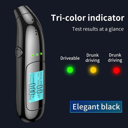 Automatic Alcohol Tester Non-contact Professional Breath Tester Recharge Breathalyzer Car Portable Air Detector Alcoholimeter