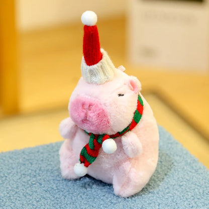 29styles Cartoon Capybara Plush Keychain Cute Stuffed Doll Toys Bag Pendant Hanging Decoration Kapila Doll Ornament Keyring Gift