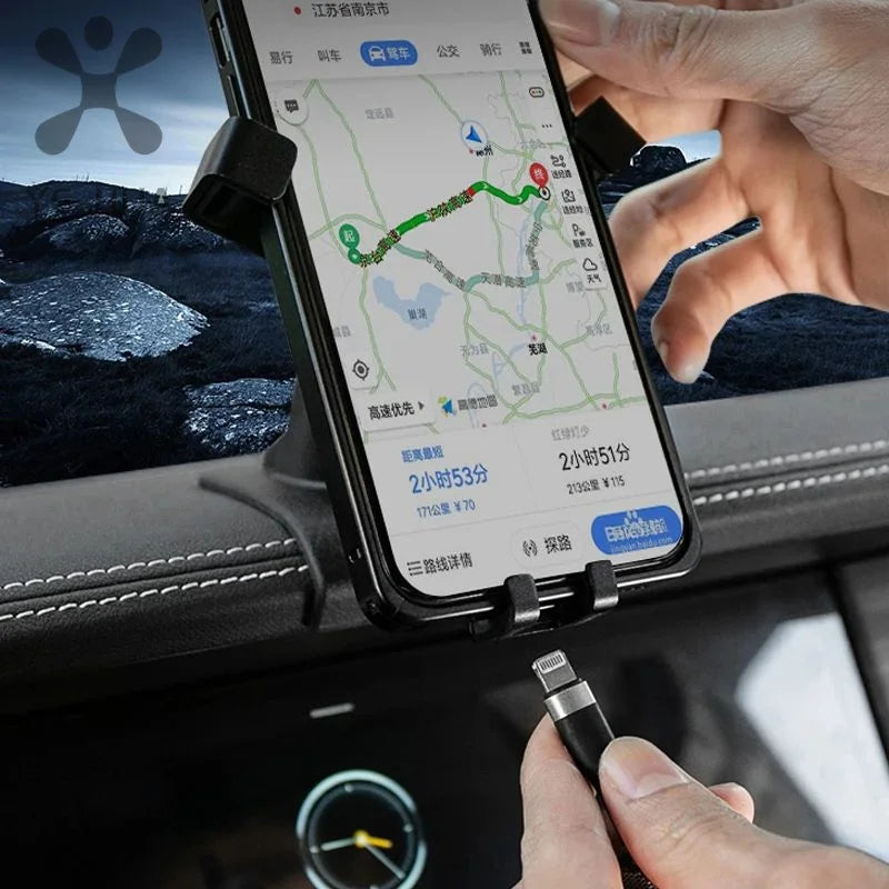 For Great Wall GWM GWM Tank 300 Car Phone Holder Interior Parts Specialized Carbon Fiber Pattern Aromatherapy Holder Accessories
