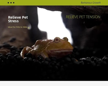Reptile Shop Simulation Rock Cave Design Pet Lizard Gecko Spider Hideout House Climbing Frog Snake Cave Durable Plastic Pet S...