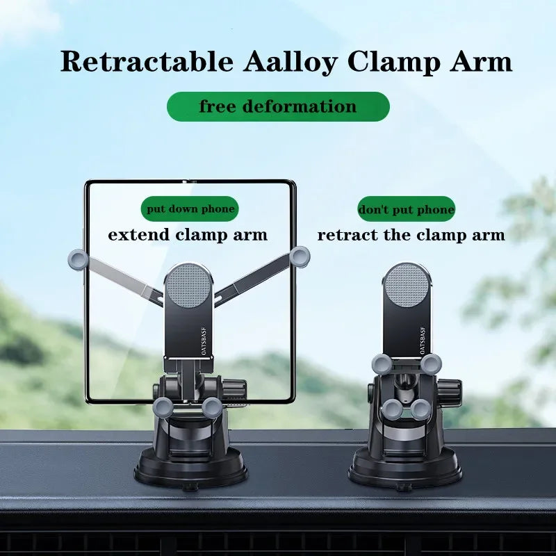 Eary for Z fold 7 6 5 Car Phone Holder Stand Mount Dashboard Suction Cup Bracket 360°Rotate for Samsung S26 S25 iPhone 17 Xiaomi