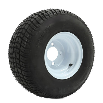 18x8.50‑8 Golf Cart Tires Rubber Better Handling Golf Cart Tire and Wheel Assembly Replacement for E‑Z‑GO Golf Carts