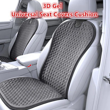 Car Gel Seat Cushion Silicone Mat Cool Gel Cooling Pad Universal Four Season Breathable Ventilate Vehicle Protector Mat Pad
