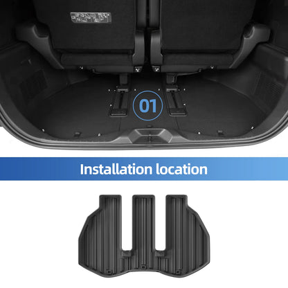 Right Drive for Toyota ALPHARD40 AH40 40 Series 2024 TPE All-weather Floor Mats Trunk Pad Anti-slip Cargo Liner Car Accessories