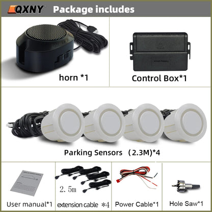 Parktronic Front Parking Sensor Kit For A Special Purpose,  Vehicle Backup Radar Assistant System Buzzer Alarm Volume Universal
