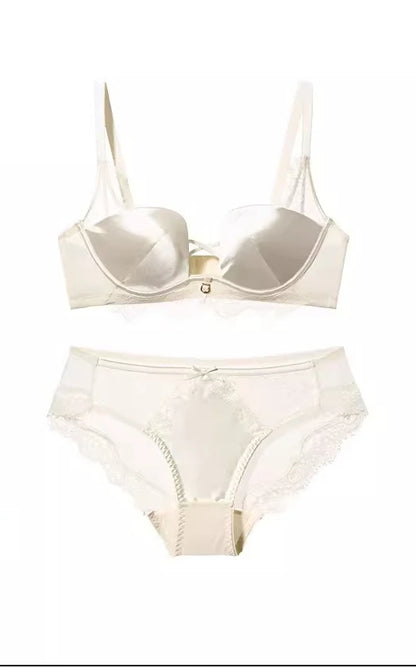 Set Intimo Pizzo Leopardato Chic Stile Francese Reggiseno Push Up Seno Piccolo Antiaccadimento Taglie Comode S-XL Hot Sale Set