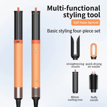 1700W 6 in 1 Hot Air Hair Styler150000RPM Auto-Curling BarrelStraightening BrushNegative Ion Fast Dry Nozzle Hair Dryer 110V/220