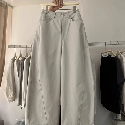 Korean Style Casual Pants Women's Summer New Large Size Fat MM Loose Hip Covering Slimming Wide Leg Long Pants