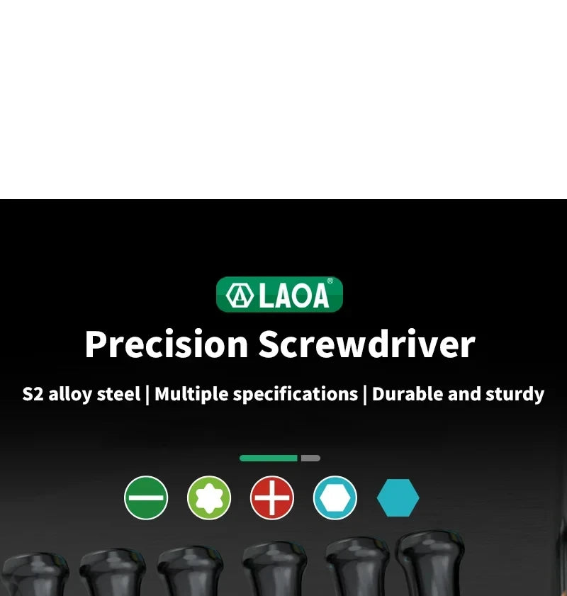 LAOA 1pcs precision screwdriver SL1.0-4.0 screwdriver phillips mini screwdriver phillips screwdriver plum blossom T5-T20