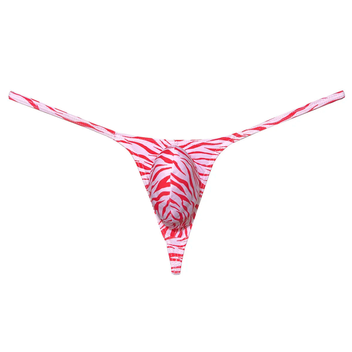 Mens G-String Underwear Thong Multicolor Print Men Low Rise Bikini Briefs Pouch Breathable Thong for Men Quick-dry Mini Panties
