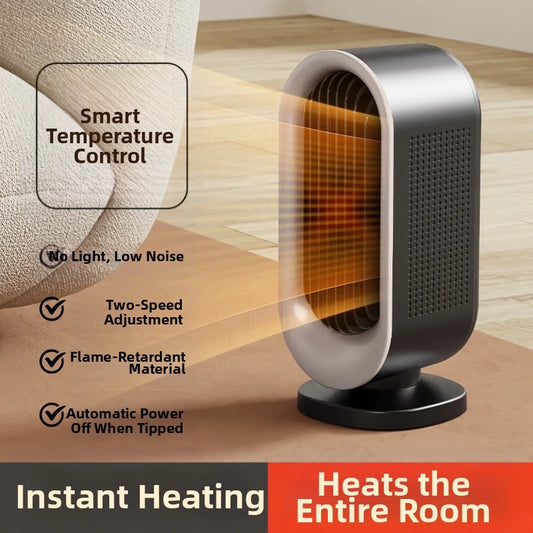 Space Heater Indoor Portable Electric PTC Heater Desktop Fast Warming Bedroom Office Sitting Room Instant Heating Space Heater