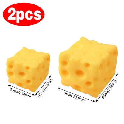 Cheese Bread Squeeze Toys Giant Cheese Squishy Stress Relief Slow Rising Sensory Fidget Toys Office Decompress Gifts for Adults