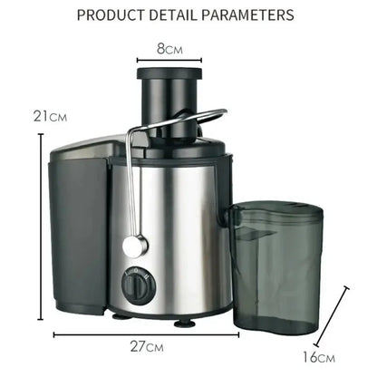 Strong Power Fruit Juicer 800W Centrifugal Juicer Easy To Clean Juice Extractor for Fruits Vegetables Portable Juicer Machine