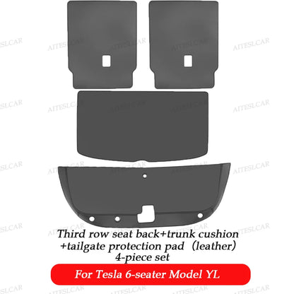For Tesla Model YL Launch Trunk Mat Full Coverage Trunk Both Side Guards Seat Backrest Protective Pad Cargo Liner Anti Dirty Mat