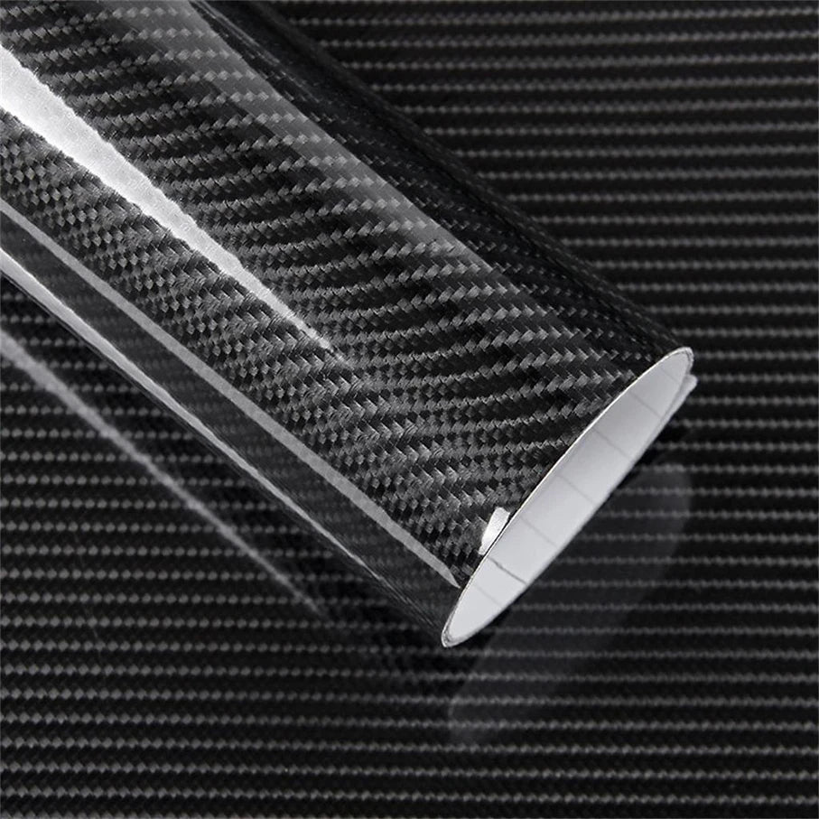 152*10/30cm Glossy 5D 6D Carbon Fiber Vinyl Wrap Car Stickers DIY Protective Film Auto Accessories Motorcycle Tablet Decal