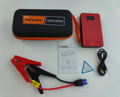 Car Motorcycle Emergency Jump Starter 12V, Vehicle Battery Booster Power Bank, Rescue Tool for Auto SUV Petrol Diesel
