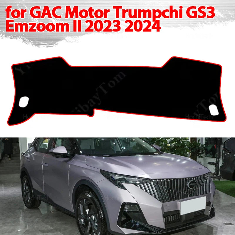 Dash Mat Sun Shade Anti-UV Carpets Car Accessories Car Dashboard Cover for GAC Motor Trumpchi GS3 Emzoom II 2023 2024