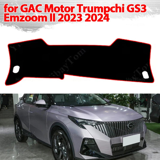 Dash Mat Sun Shade Anti-UV Carpets Car Accessories Car Dashboard Cover for GAC Motor Trumpchi GS3 Emzoom II 2023 2024