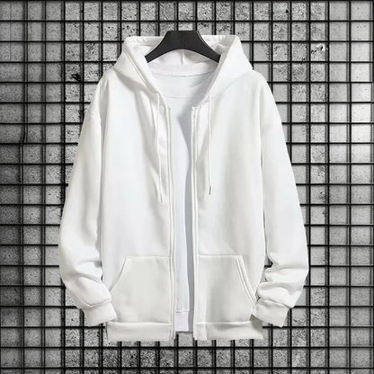 2026 New Arrival Men's Zipper Hoodie Sweatpants 2 Piece Set High Quality Hooded Long Sleeve Sweatshirt Autumn Winter Tracksuit