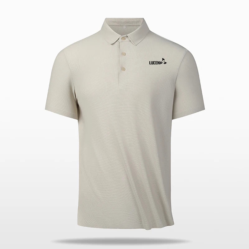 LUCEN Men's high-quality outdoor sports golf casual polo shirt for fitness running breathable short-sleeved T-shirt Tops