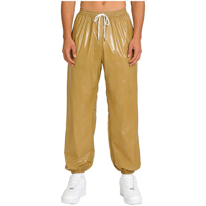 Men Waterproof Diaper Covers Pants Draws /Sides Waist Buttons Jogger Pants Easy Wear Leakproof Adaptive Bottoms for Special Need