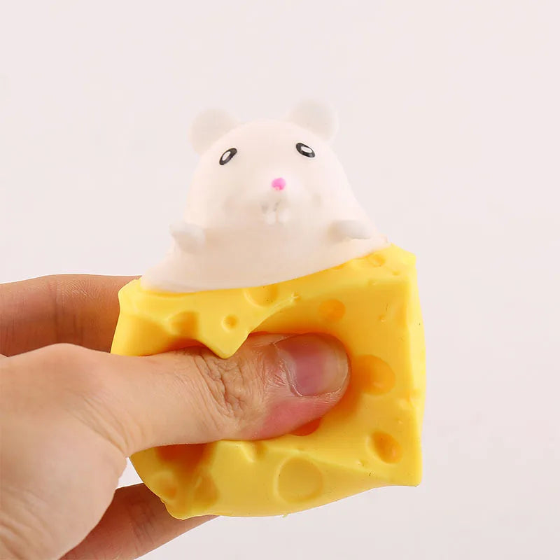 Cheese Bread Squeeze Toys Giant Cheese Squishy Stress Relief Slow Rising Sensory Fidget Toys Office Decompress Gifts for Adults