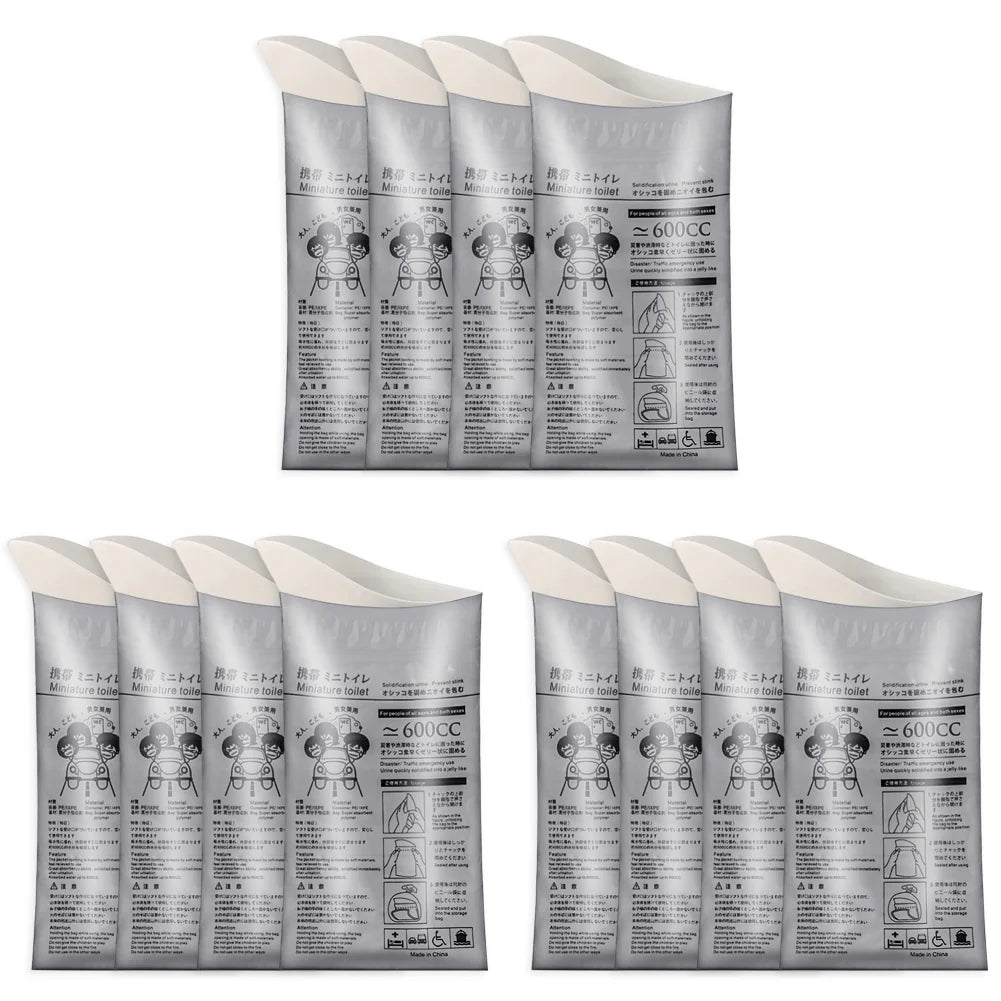 100-8PC Outdoor Emergency Urine Bags 600ml Disposable Travel Mobile Toilet Portable Urinal Bag for Female Baby Male Vomiting Bag