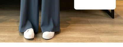 High Waist Wide Leg Pants Women's Loose Casual Straight Nine Points Super plus Size Slimming Trousers Korean Sle Spring Aut...