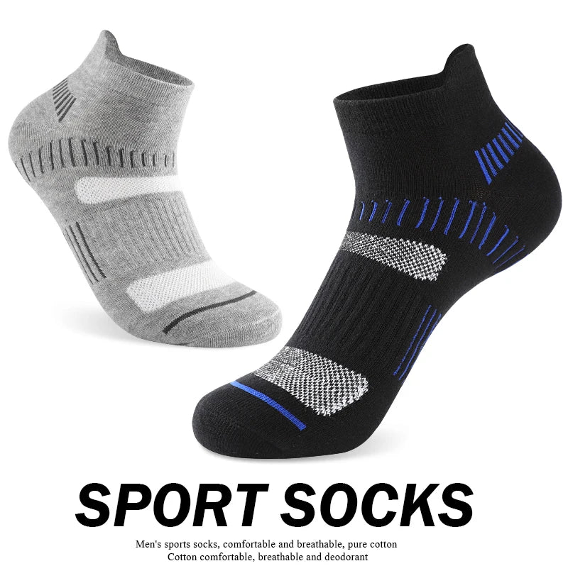 10 Pairs Running Ankle Socks Men Cotton Breathable Soft Short Socks Casual Black White Athletic Fitness Sport Socks
