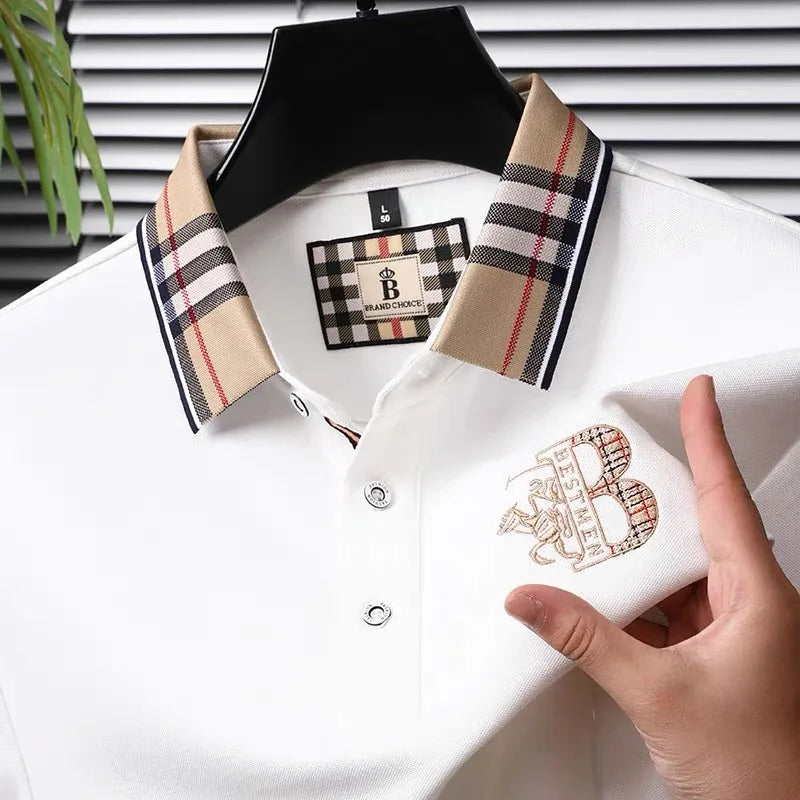 Exquisite Pony Embroidered Comfortable Polo Shirt Fashion Men's Brand Hot Selling Breathable Short Sleeves in the Summer of 2026