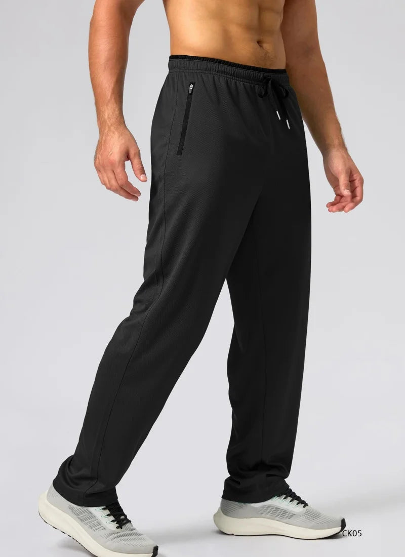Spring and summer new men's elastic jogging pants fitness training running pants drawstring sports pants sportswear joggingpants