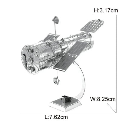 Space Exploration 3D Metal Puzzle Shuttle Hubble Space Telescope Mars Rover Model Toy for Kids Creative Jigsaw Puzzle Gift Toys