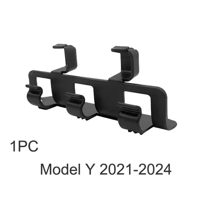 Rear Trunk Hook Seat Button for Tesla Model Y 2020-2024 Cargo Grocery Shopping Bag Holder Umbrella Hanger