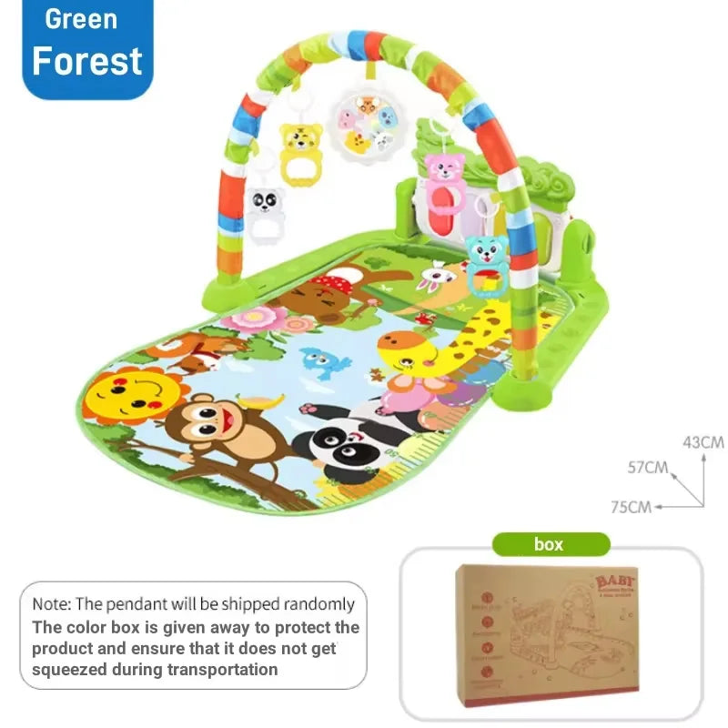 2026 Toddler Music Mat Pedal Piano Toy Baby 0-24 Year Old Kid Ear Kid Activity Gym Play Mat Crawl Game Baby Gift Infant Exercise