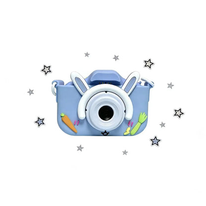 2026 New Rabbit Cartoon Kids Camera HD Dual Lens Selfie Digital Camera Toy for Boys Girls Christmas Birthday Festival Gift