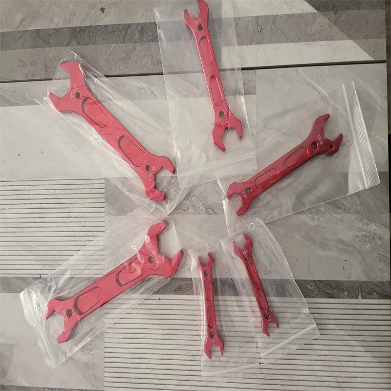 AN3 AN4 AN6 AN8 AN10 AN12 aluminum wrench joint tool socket wrench tool kit double head joint disassembly wrench Repair tools
