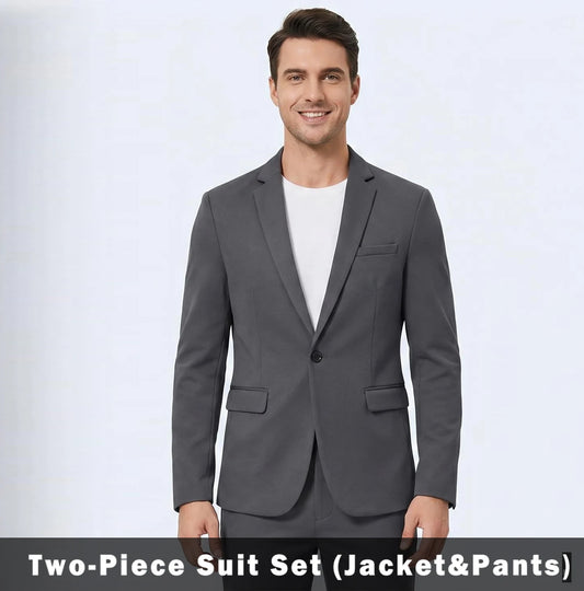 Men's 2-Piece Suit Set Fashionable Eveningwear Tuxedo Pants Ideal for Wedding Parties