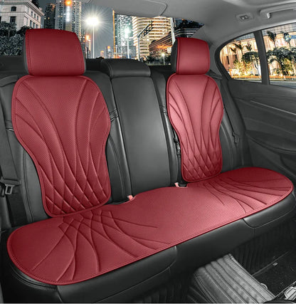 Sporty Universal Car Seat Cover Four Season Auto Perforated Leather Breathable Anti-Slip Covers Cushion SUV Car Seat Protection