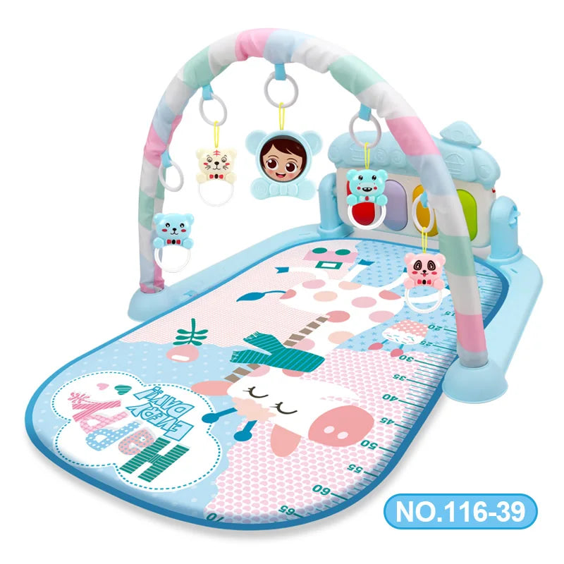 Multifunctional Baby Activity Gym Play Mat Musical Rack Kid Infant Fitness Frame Educational Crawling Carpet Toy Children Gift