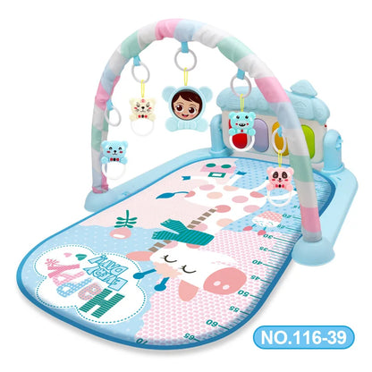 Multifunctional Baby Activity Gym Play Mat Musical Rack Kid Infant Fitness Frame Educational Crawling Carpet Toy Children Gift